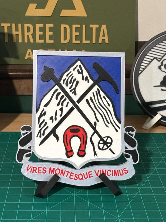 1st Battalion 87th Infantry Regiment DUI 3D printed display