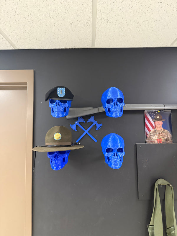 3D Printed Skull Hat Stand