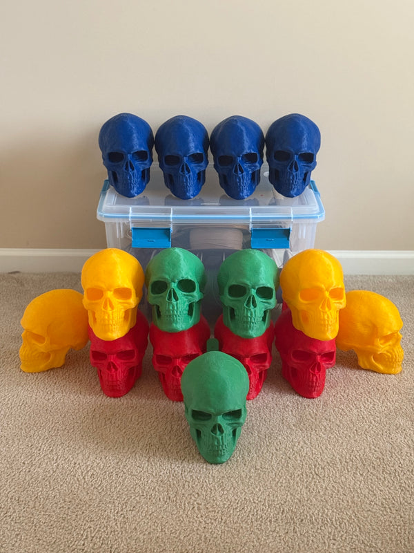 3D Printed Skull Hat Stand