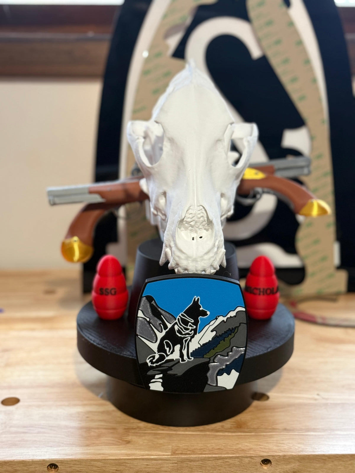 Custom Hat Stand For Dog Handler