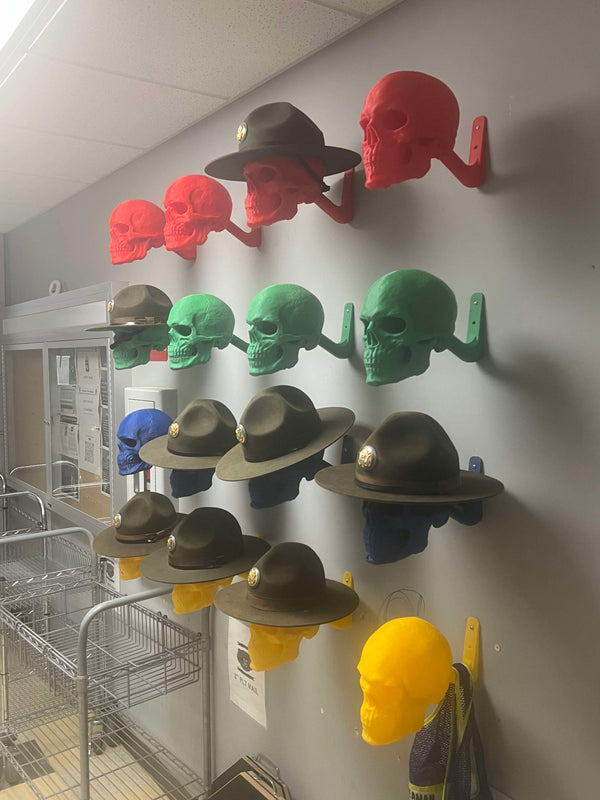 3D Printed Skull Hat Stand