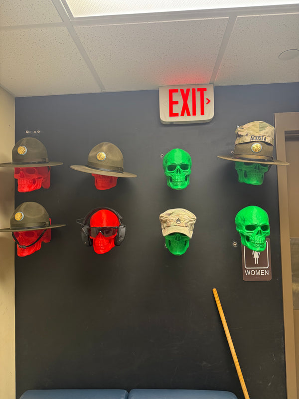 3D Printed Skull Hat Stand