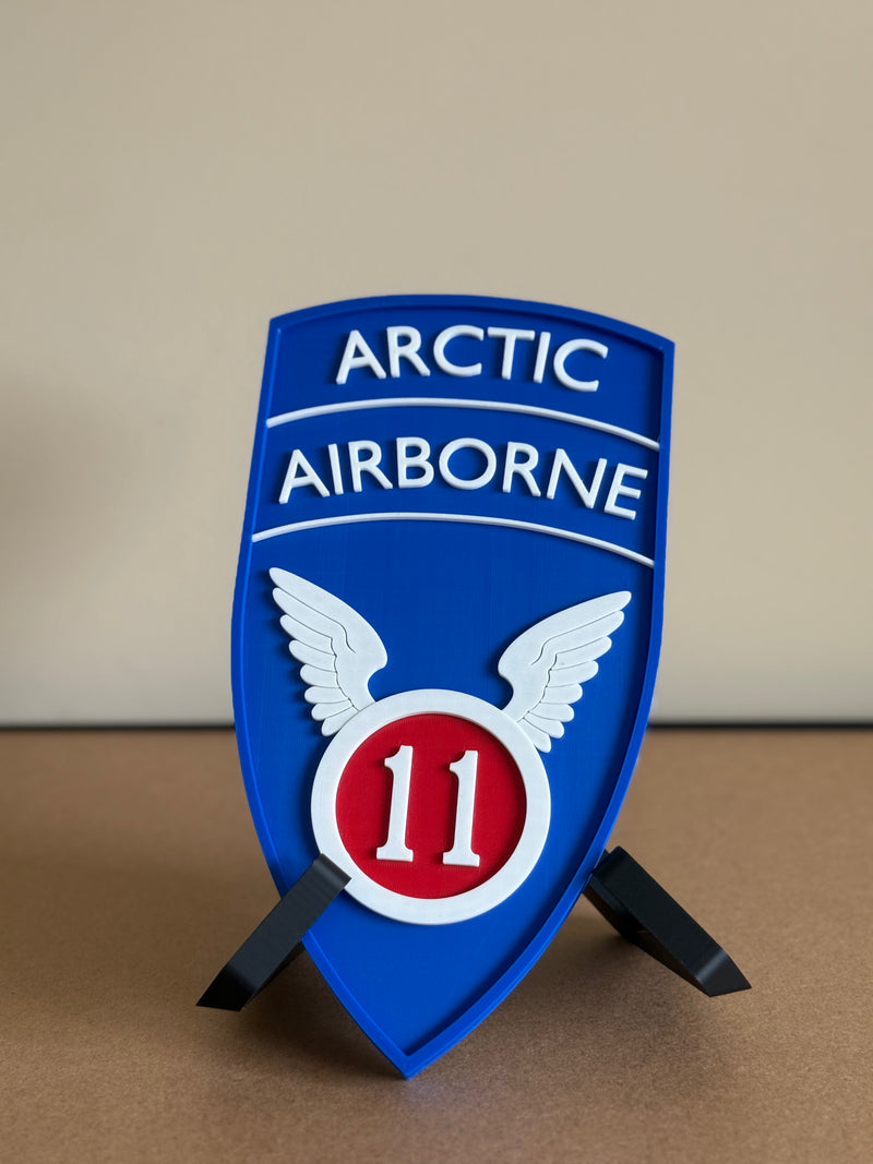 11th Airborne Division Patch Display