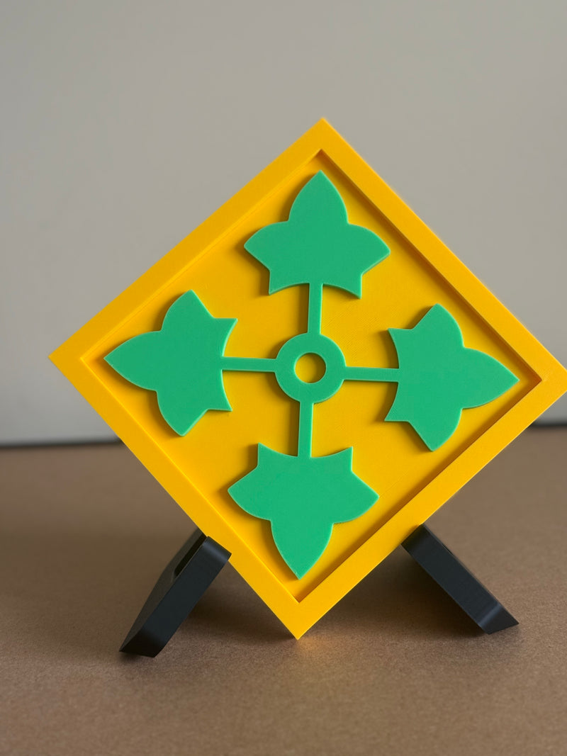 4th Infantry Division Patch Display