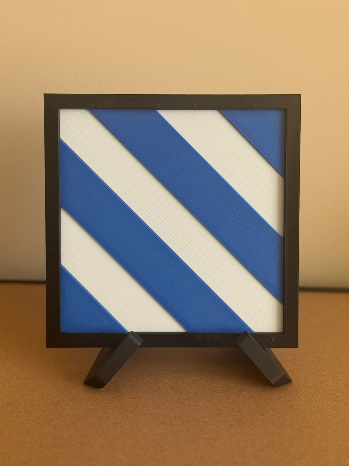 3rd Infantry Division Patch Display — 3D-printed unit display