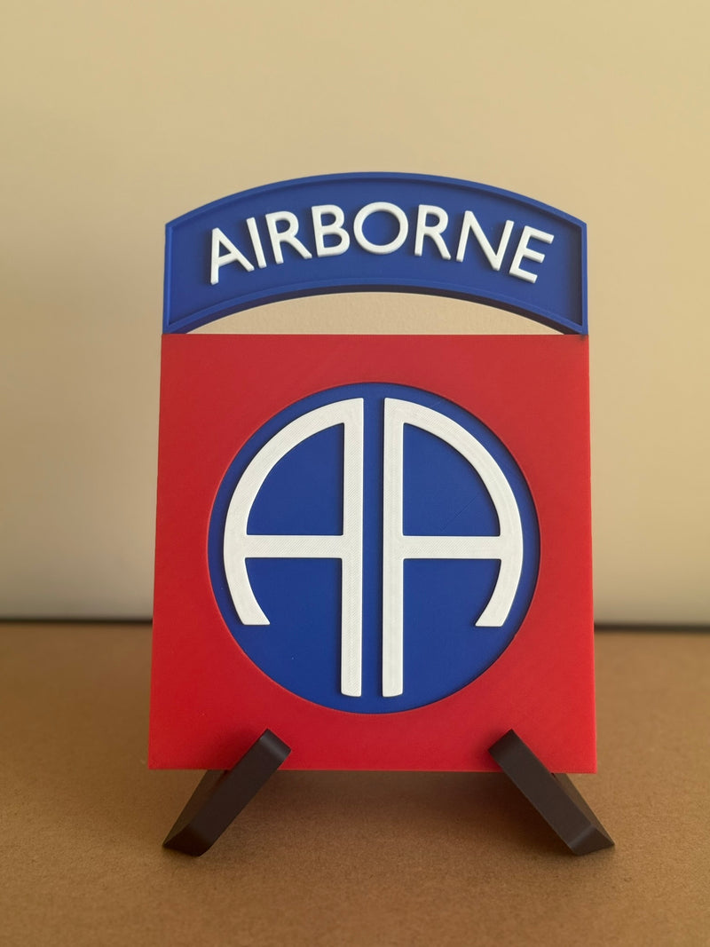 82nd Airborne Division Patch Display