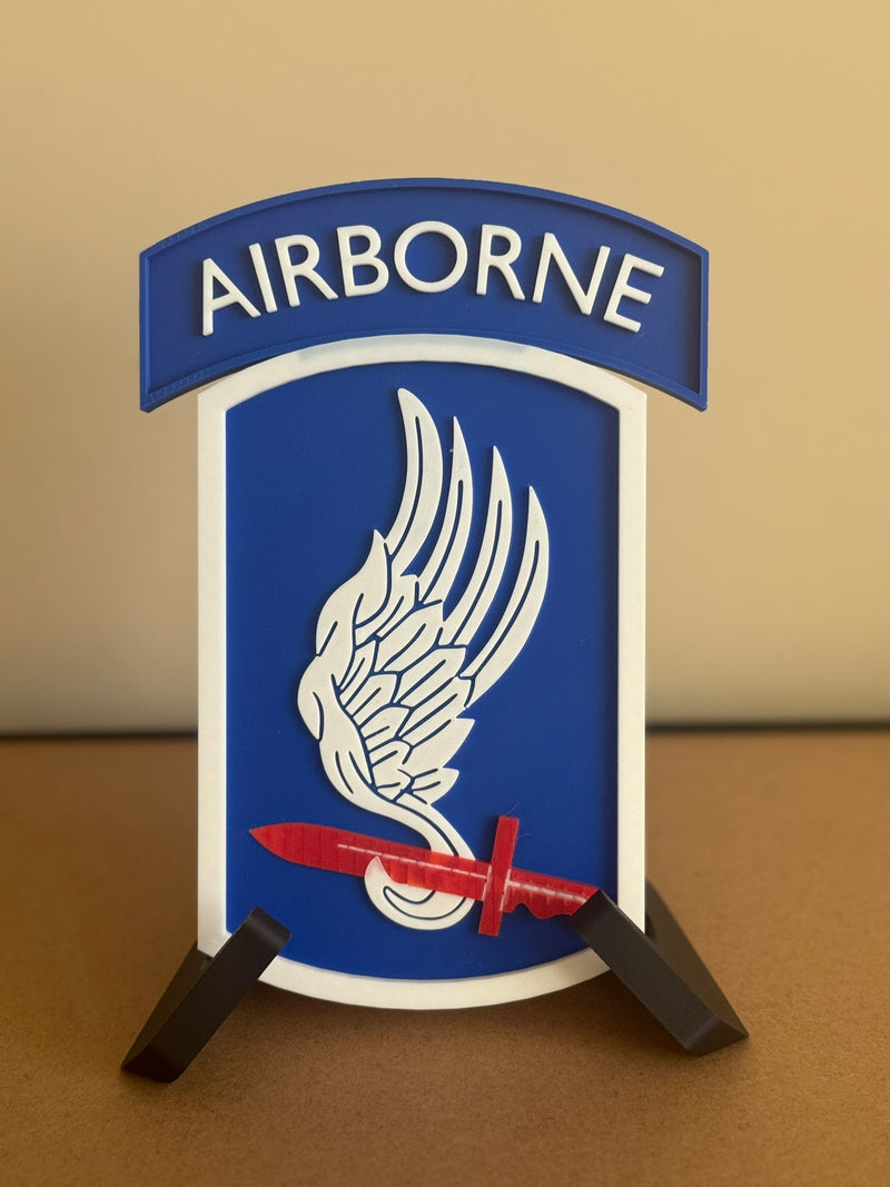 173rd Airborne Brigade Patch Display