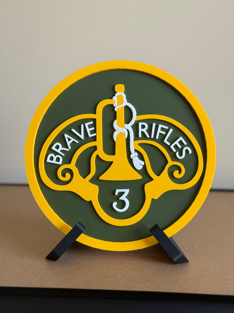 3rd Cavalry Regiment Patch Display
