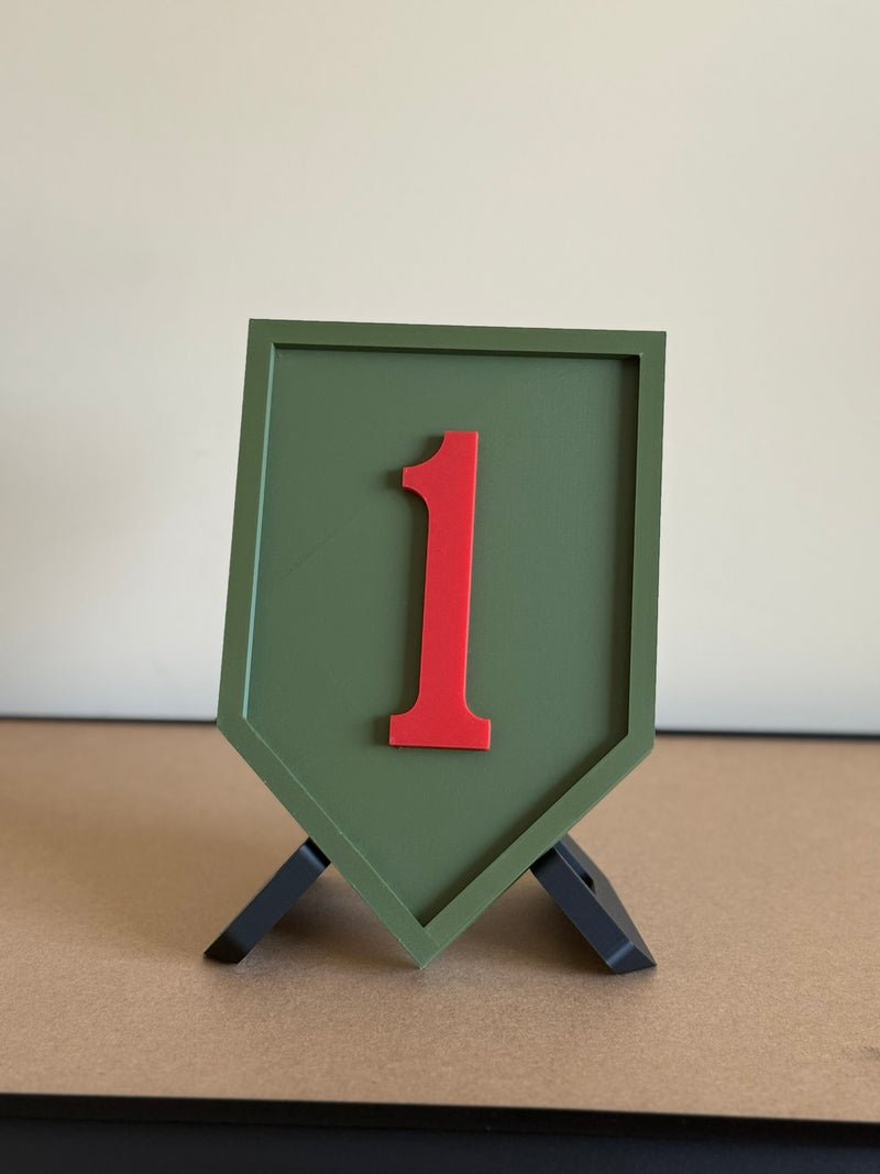 1st Infantry Division Patch Display