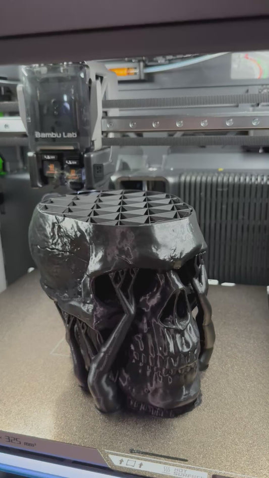 3D Printed Skull Hat Stand